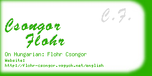 csongor flohr business card